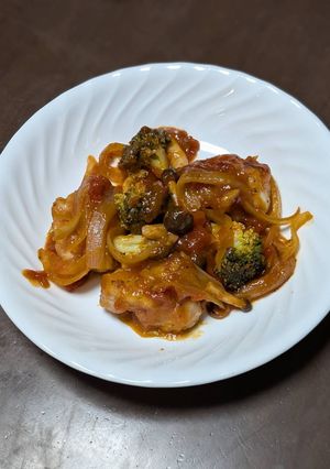 減塩でもコク旨！トマトチキン煮込み-レシピのメイン写真