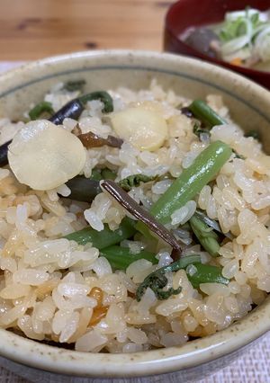 山菜おこわ-レシピのメイン写真