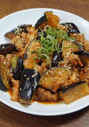 茄子と豚肉のコチュジャン炒め-レシピのメイン写真