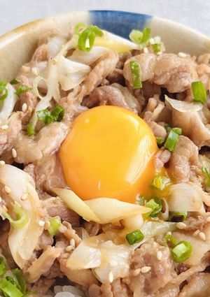レンチン2分！豚バラねぎ丼-レシピのメイン写真