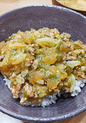 子供が喜ぶ！豚ひき肉と野菜の甘辛そぼろ丼-レシピのメイン写真