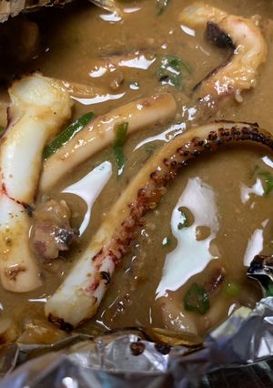 イカわたとゲソのホイル焼き-レシピのメイン写真