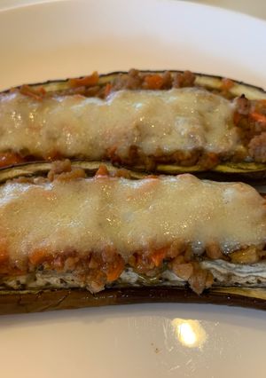 グリルで作る茄子の肉味噌グラタン-レシピのメイン写真