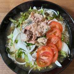 รูปของ アジア風サバ缶そうめん