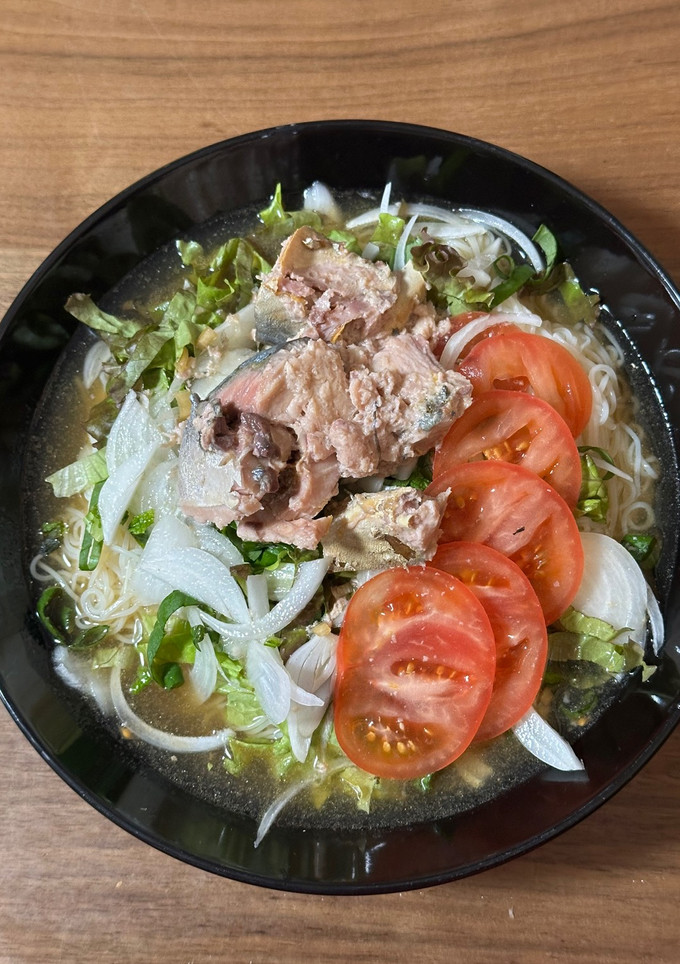 アジア風サバ缶そうめん-レシピのメイン写真