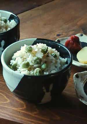 お酒の〆に★塩昆布豆ごはん-レシピのメイン写真