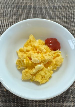 【レンジ】簡単卵1個でスクランブルエッグ-レシピのメイン写真