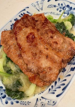 豚の照り焼きと野菜たっぷりおろしソース-レシピのメイン写真