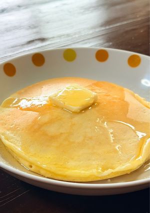 牛乳なし♡ふわほわ豆腐ホットケーキ-レシピのメイン写真
