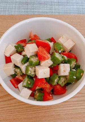 オクラと豆腐のサラダ-レシピのメイン写真