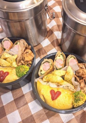 高１男子とパパの弁当241122-レシピのメイン写真