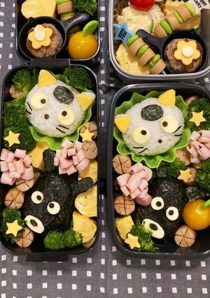 キャラ弁⭐︎タマとクロ-レシピのメイン写真