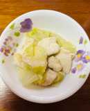キャベツと鶏胸肉のさっと煮ノンオイル