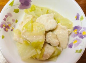 キャベツと鶏胸肉のさっと煮ノンオイル-レシピのメイン写真