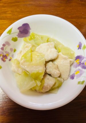 キャベツと鶏胸肉のさっと煮ノンオイル-レシピのメイン写真