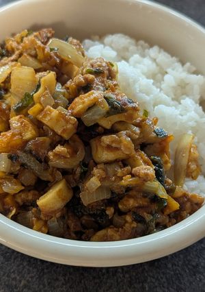 節約◎ちくわとわかめの和風キーマカレー-レシピのメイン写真