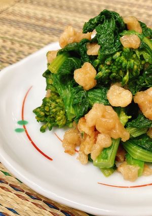 菜の花の揚げ玉煮-レシピのメイン写真