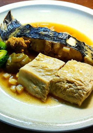 なめたがれいの煮付け　梅酵母　冷凍豆腐-レシピのメイン写真