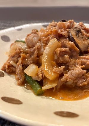 簡単!レンジでやわらか ポークチャップ-レシピのメイン写真