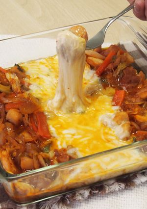 【カルビ丼のたれ】チーズタッカルビ-レシピのメイン写真