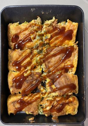 余った千切りキャベツでお好み焼き風-レシピのメイン写真