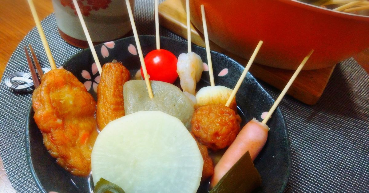 いろいろ串刺しセブンの出汁風おでん＊ by ☆cha‐cha☆ 【クックパッド