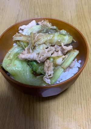 豚こまレタス-レシピのメイン写真
