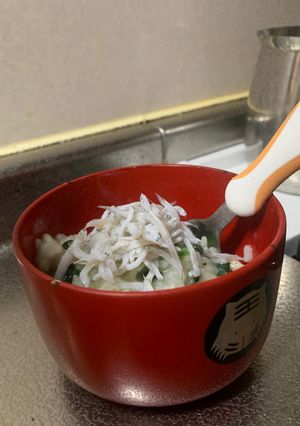 きのことほうれん草の豆乳リゾットしらす添-レシピのメイン写真