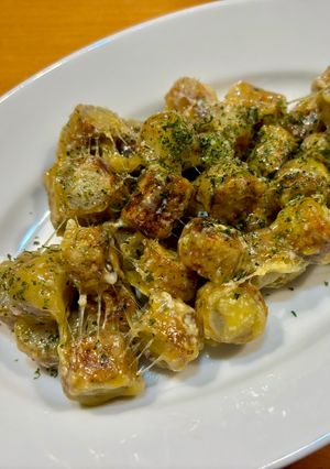 ワイルドに！コリコリごぼうのチーズ和え♪-レシピのメイン写真