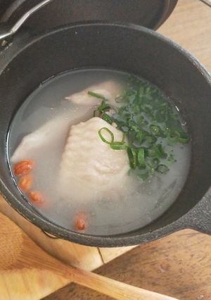 参鶏湯風中華粥-レシピのメイン写真
