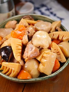 たけのことねっとり根菜の味しみしみ煮物🤭-レシピのメイン写真