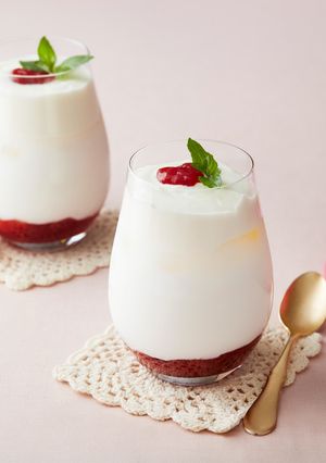 カフェ風いちごミルク-レシピのメイン写真
