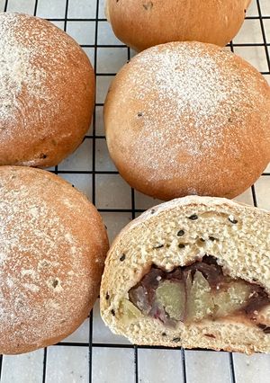 さつまいもと餡子のいきなりパン-レシピのメイン写真