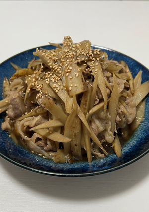 牛肉とごぼうのしぐれ煮風-レシピのメイン写真