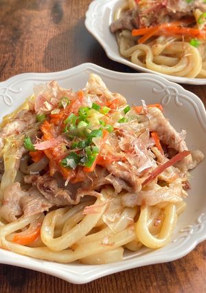 レンジで簡単♡ワンボウルで焼きうどん風-レシピのメイン写真