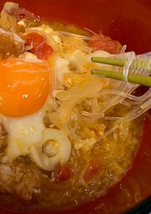 うれすぎトマトの春雨スープ-レシピのメイン写真