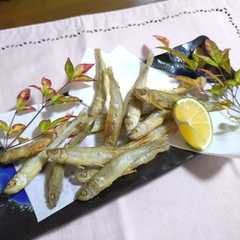 รูปของ わかさぎの唐揚げ