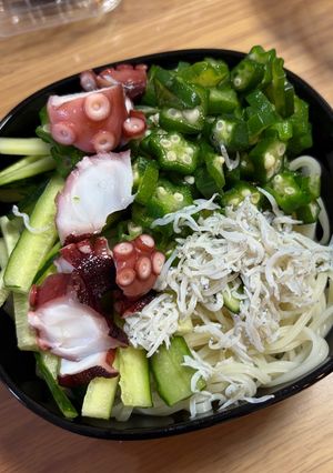 タコとオクラのネバしゃきそうめん-レシピのメイン写真