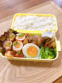 手羽元と肉巻きときんぴら弁当-レシピのメイン写真