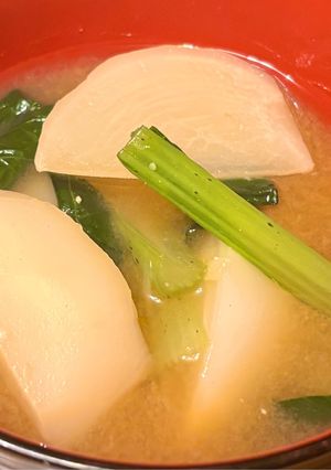 かぶと小松菜の味噌汁-レシピのメイン写真