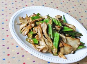 下処理なし！オクラと舞茸のバター醤油炒め-レシピのメイン写真