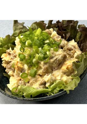 納豆ツナの玉子サラダ★動画あり★-レシピのメイン写真