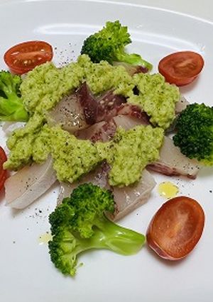 爽やかブロッコリーソース~鰆カルパッチョ-レシピのメイン写真