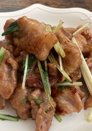 豚こまと水菜の炒め物-レシピのメイン写真