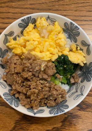 しっとり三食丼-レシピのメイン写真