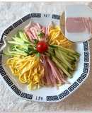 長さを揃える✨冷やし中華のハムの切り方！