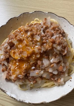納豆パスタ-レシピのメイン写真