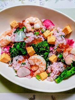 簡単雛祭り!大根と菜の花の海鮮ちらし寿司-レシピのメイン写真