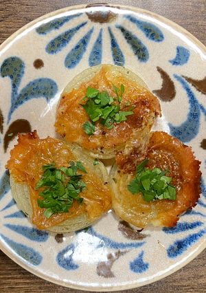 相葉マナブ☆玉ネギのパリッとチーズ焼き-レシピのメイン写真