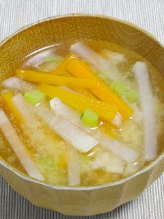 大根と人参の味噌汁-レシピのメイン写真